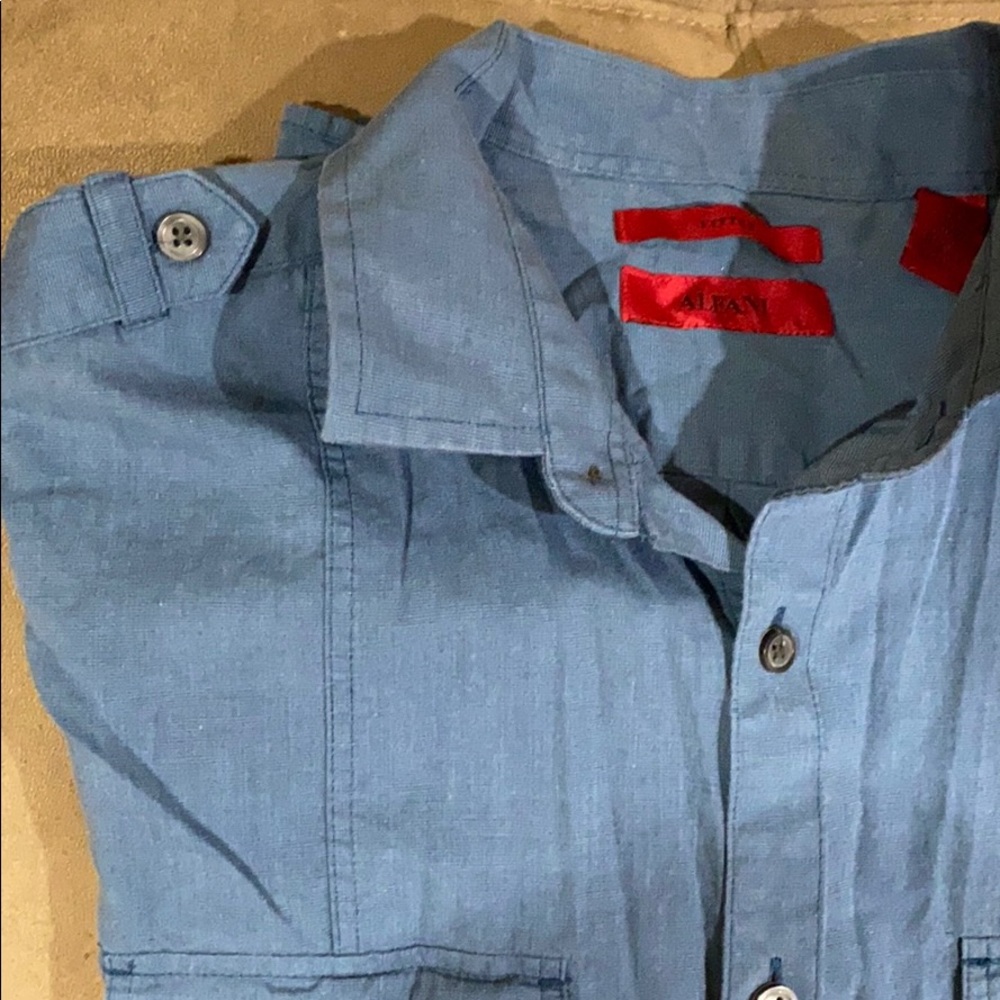 Alfani Men’s Dressy fitted button down shirt - Picture 2 of 2